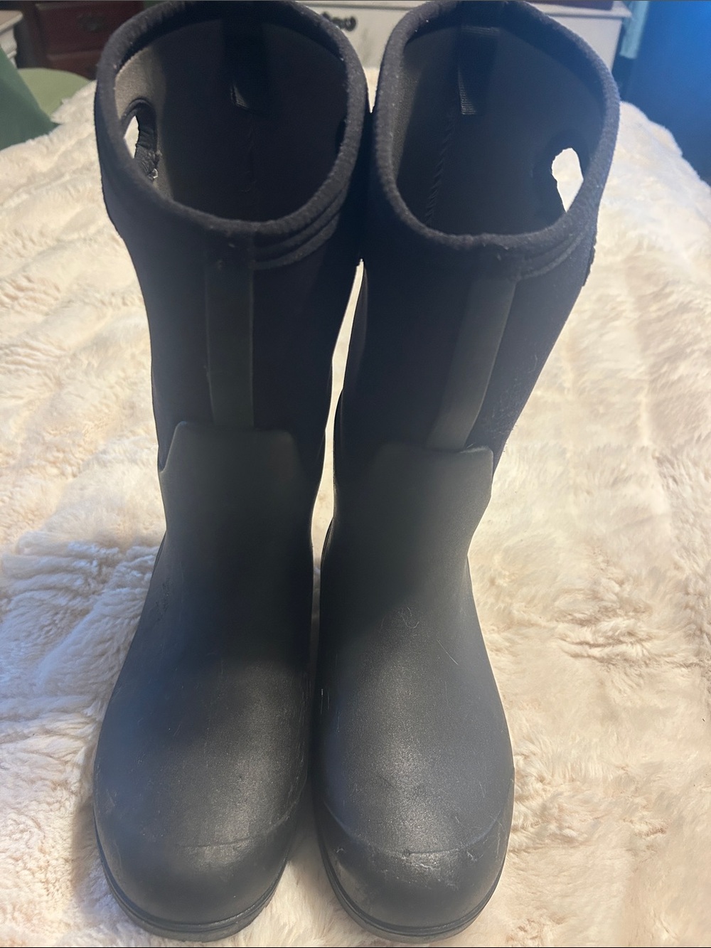 Bogs Black Everyday Neo-Tech Pull-On Rain Boots